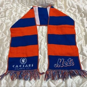 BDA New York Mets Baseball Team Scarf Caesars Atlantic City logo Unisex